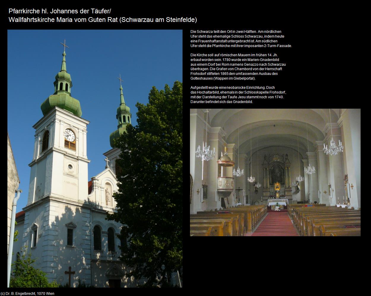 Pfk. hl. Johannes der Täufer/Wallfk. Maria vom Guten Rat  (Schwarzau am Steinfelde) in Kulturatlas-NIEDERÖSTERREICH