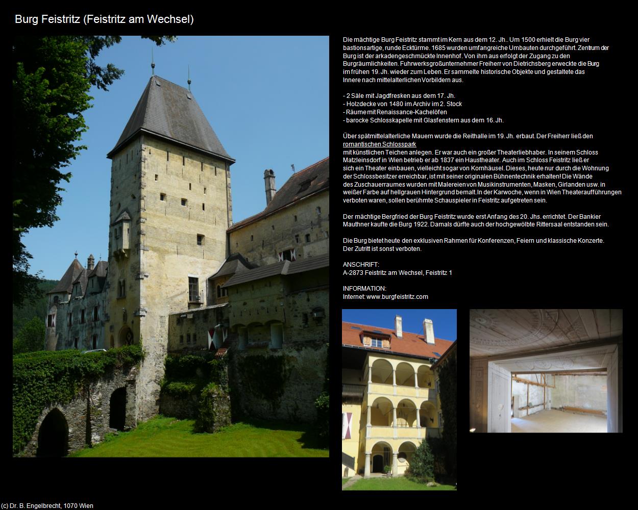 Burg Feistritz  (Feistritz am Wechsel) in Kulturatlas-NIEDERÖSTERREICH(c)B.Engelbrecht