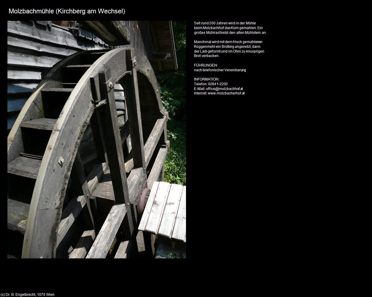 Molzbachmühle (Kirchberg am Wechsel) in Kulturatlas-NIEDERÖSTERREICH