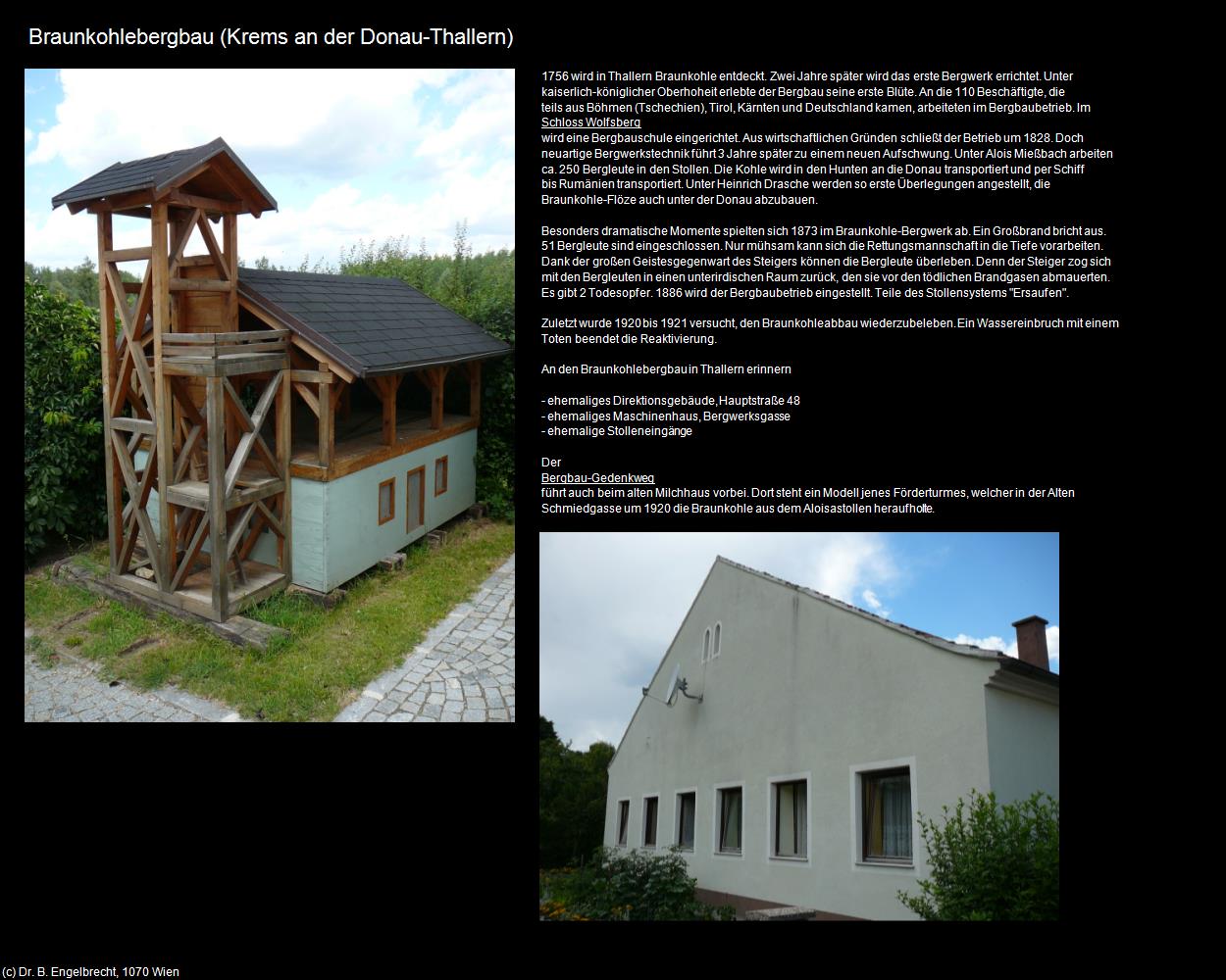 Braunkohlebergbau (Thallern) (Krems an der Donau) in Kulturatlas-NIEDERÖSTERREICH(c)B.Engelbrecht
