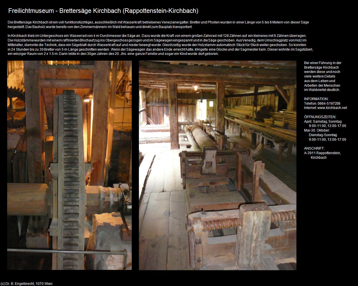 Freilichtmuseum-Brettersäge (Kirchbach) (Rappottenstein) in Kulturatlas-NIEDERÖSTERREICH