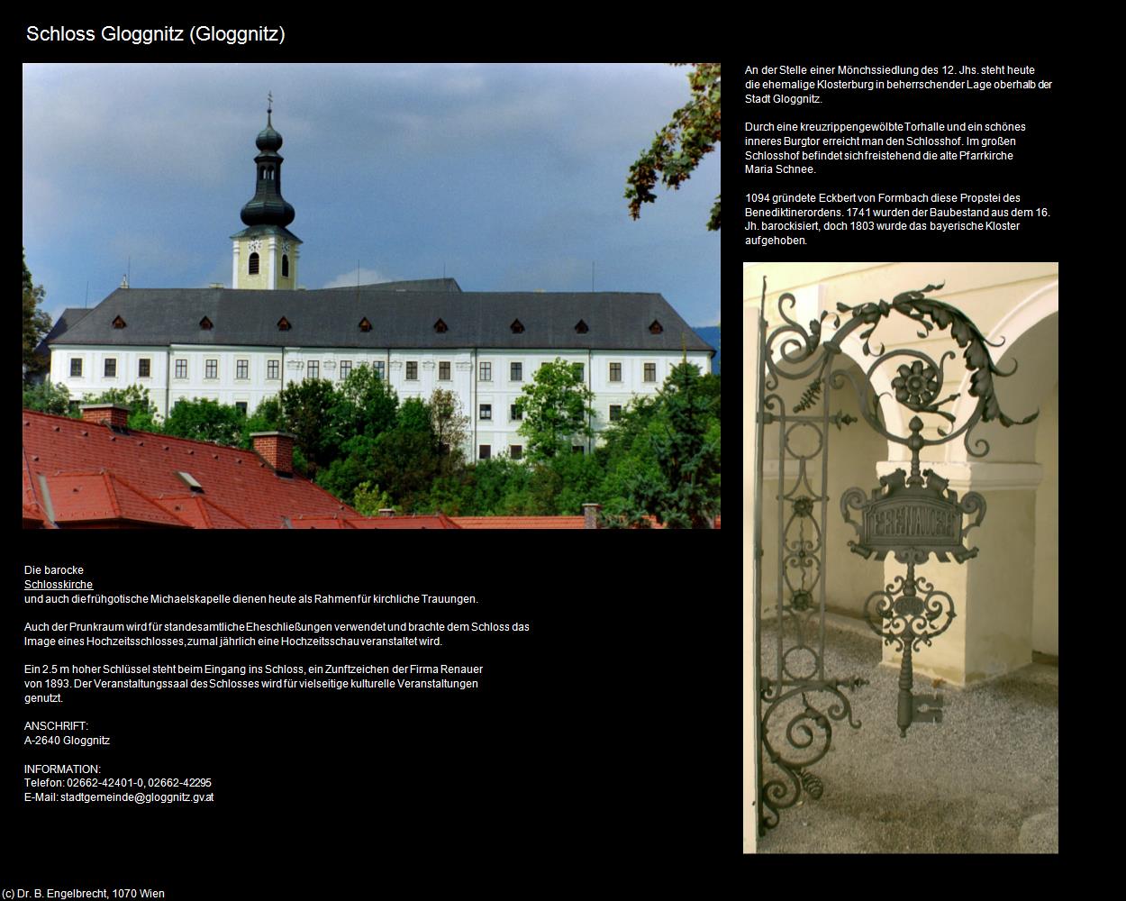 Schloss Gloggnitz (Gloggnitz) in Kulturatlas-NIEDERÖSTERREICH(c)B.Engelbrecht