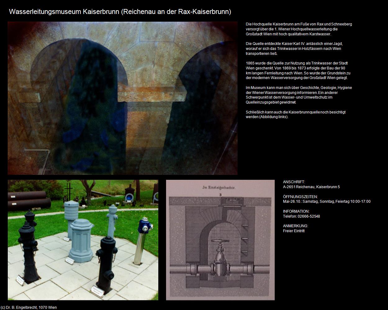 Wasserleitungsmuseum (Kaiserbrunn/Reichenau an der Rax) in Kulturatlas-NIEDERÖSTERREICH