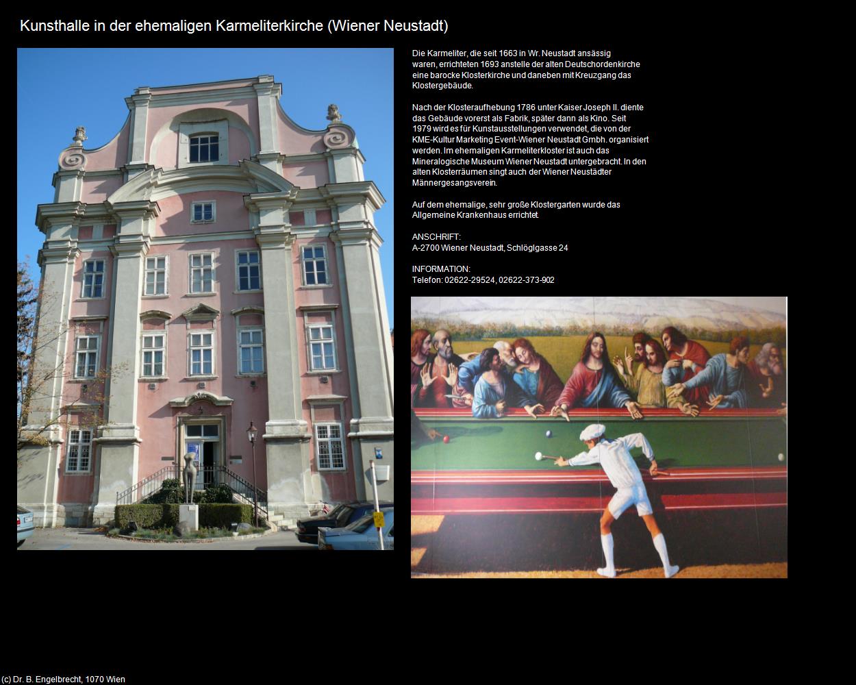 Kunsthalle in Ehem. Karmeliterkirche (Wiener Neustadt) in Kulturatlas-NIEDERÖSTERREICH