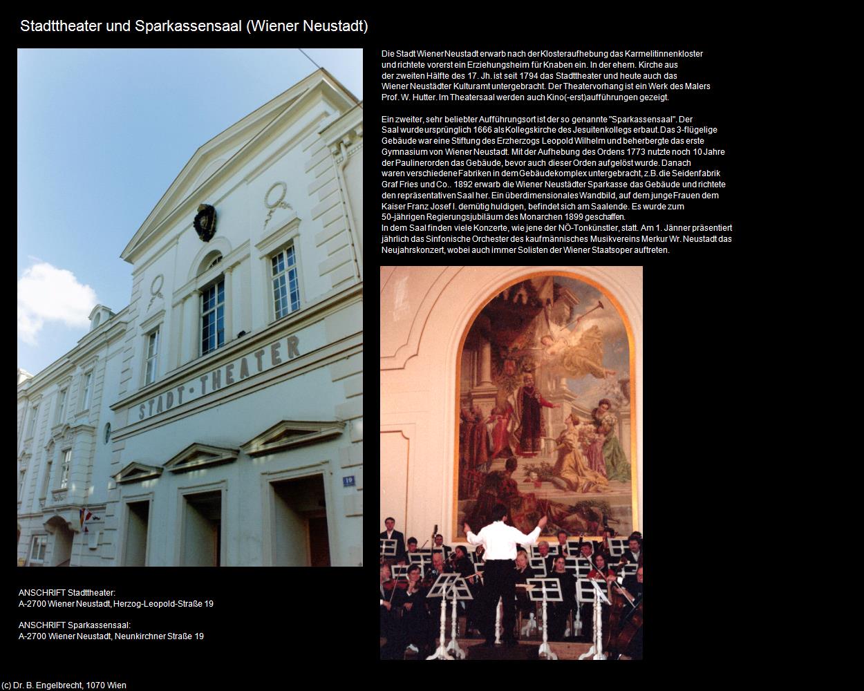 Stadttheater und Sparkassensaal (Wiener Neustadt) in Kulturatlas-NIEDERÖSTERREICH