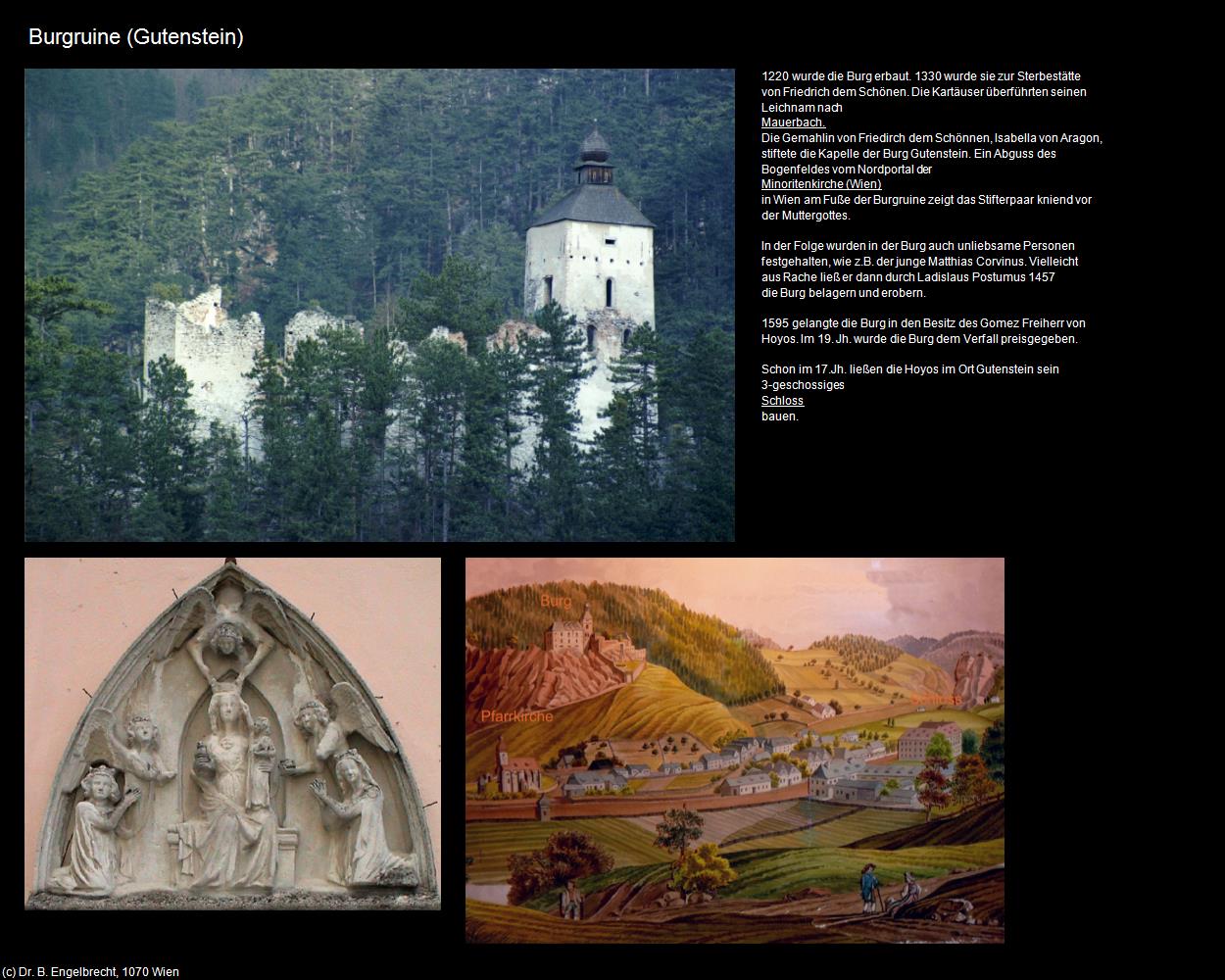 Burgruine Gutenstein (Gutenstein) in Kulturatlas-NIEDERÖSTERREICH(c)B.Engelbrecht