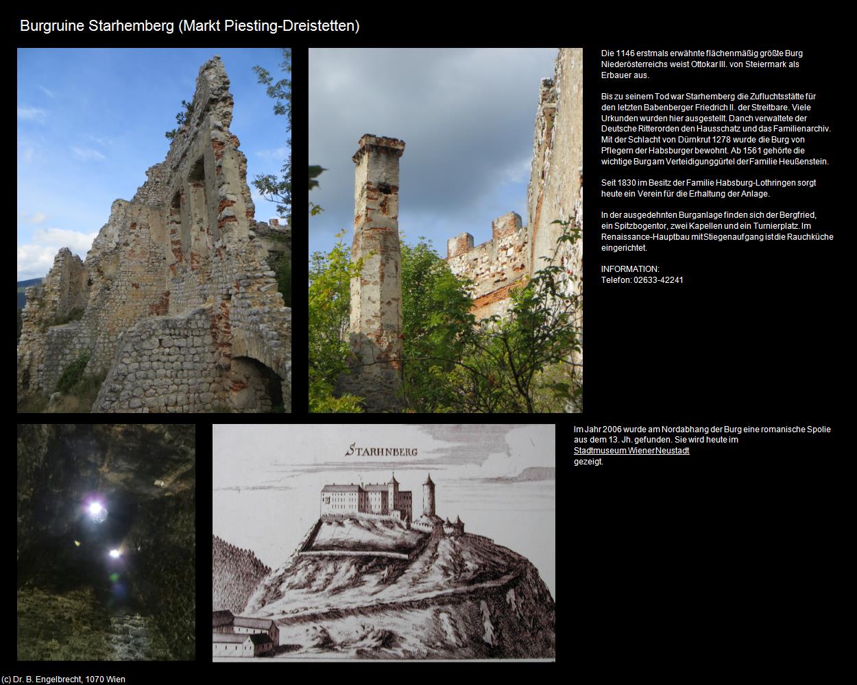 Burgruine Starhemberg (Dreistetten bei Markt Piesting) in Kulturatlas-NIEDERÖSTERREICH(c)B.Engelbrecht