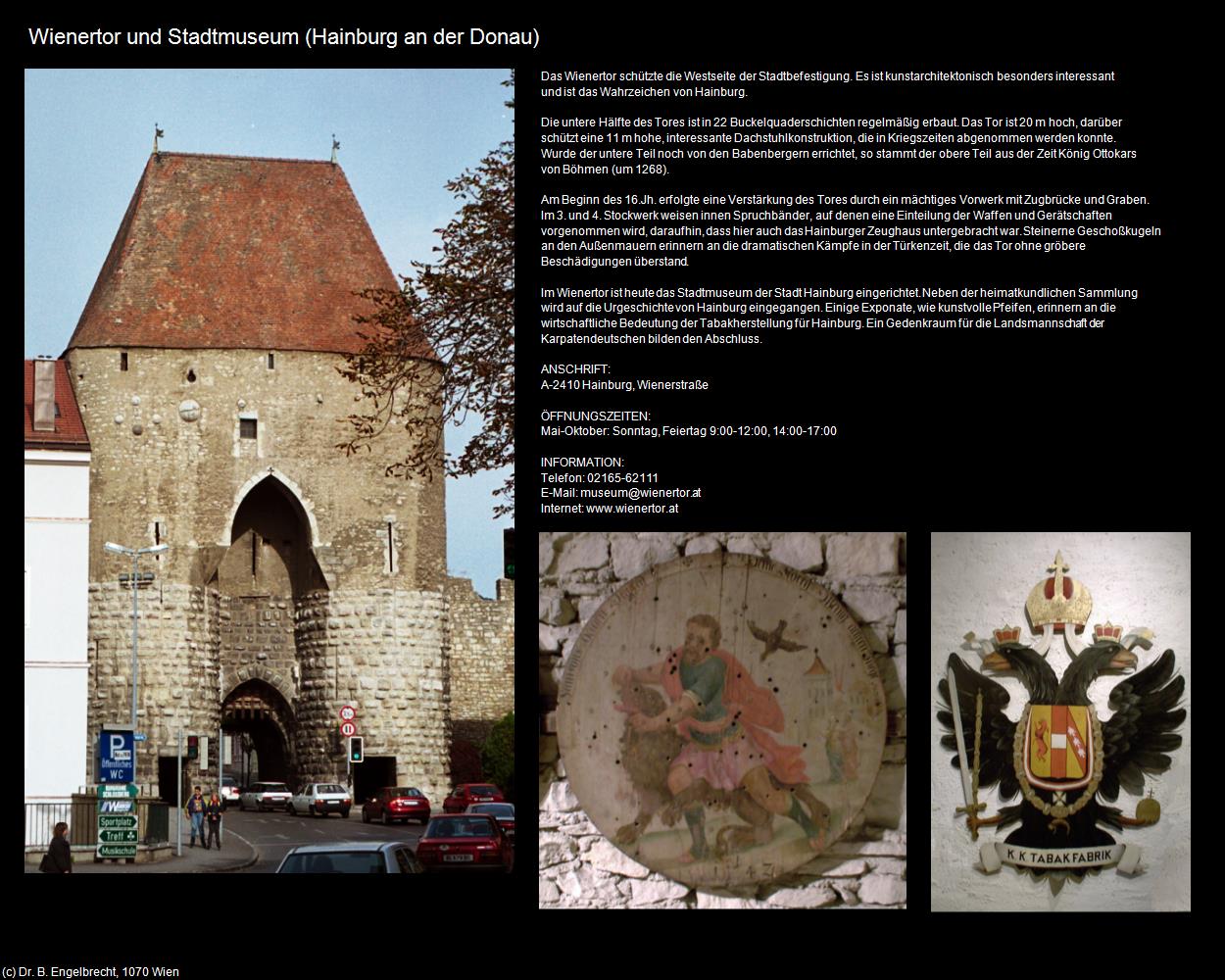 Wienertor und Stadtmuseum (Hainburg an der Donau) in Kulturatlas-NIEDERÖSTERREICH