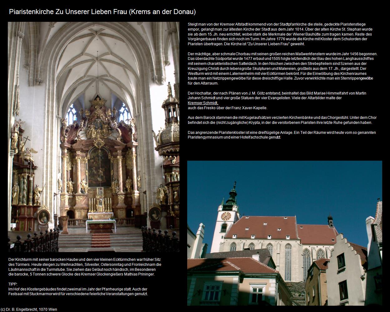 Piaristenkirche (Krems an der Donau) in Kulturatlas-NIEDERÖSTERREICH(c)B.Engelbrecht