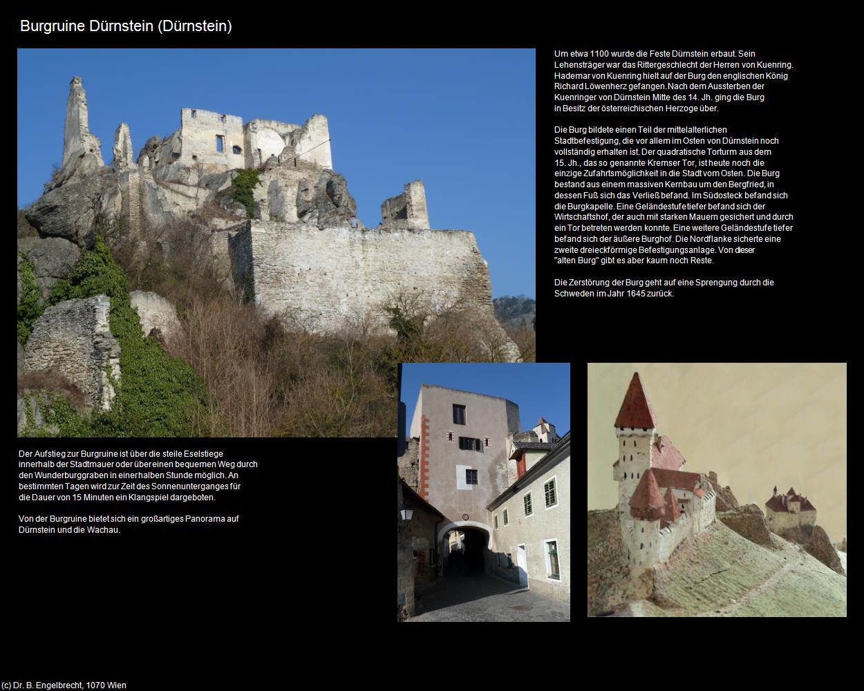 Burgruine Dürnstein (Dürnstein) in Kulturatlas-NIEDERÖSTERREICH