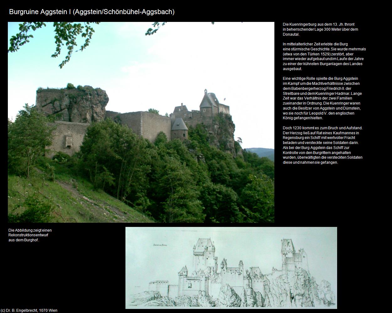 Burgruine Aggstein I (Aggstein/Schönbühel-Aggsbach) in Kulturatlas-NIEDERÖSTERREICH