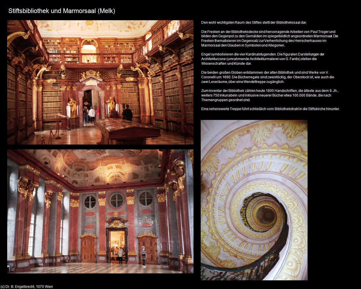 Stiftsbibliothek und Marmorsaal (Melk) in Kulturatlas-NIEDERÖSTERREICH