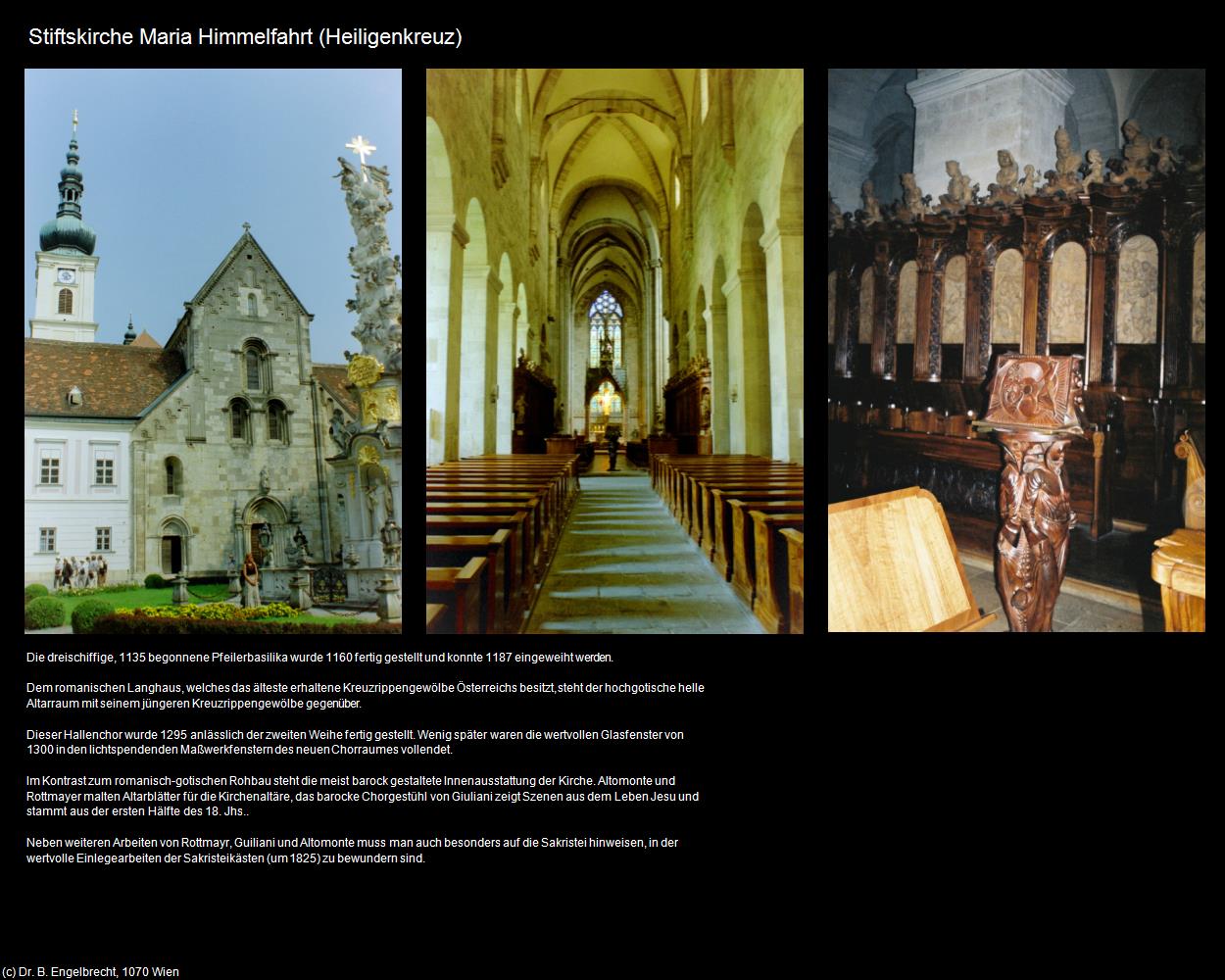 Stiftsk. Maria Himmelfahrt (Heiligenkreuz) in Kulturatlas-NIEDERÖSTERREICH