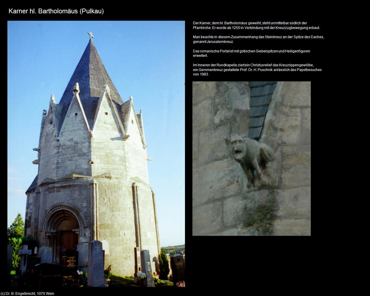 Karner hl. Bartholomäus (Pulkau) in Kulturatlas-NIEDERÖSTERREICH