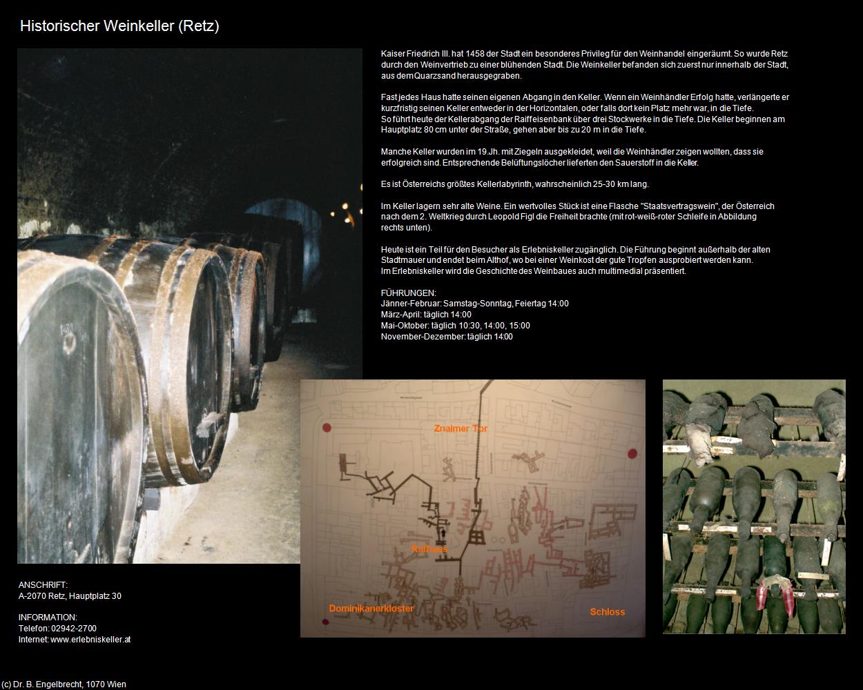 Historischer Weinkeller (Retz) in Kulturatlas-NIEDERÖSTERREICH