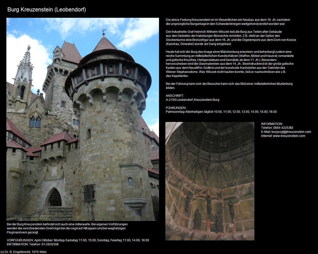 Burg Kreuzenstein (Leobendorf) in Kulturatlas-NIEDERÖSTERREICH