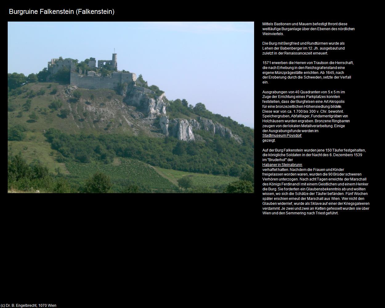 Burgruine Falkenstein (Falkenstein) in Kulturatlas-NIEDERÖSTERREICH(c)B.Engelbrecht