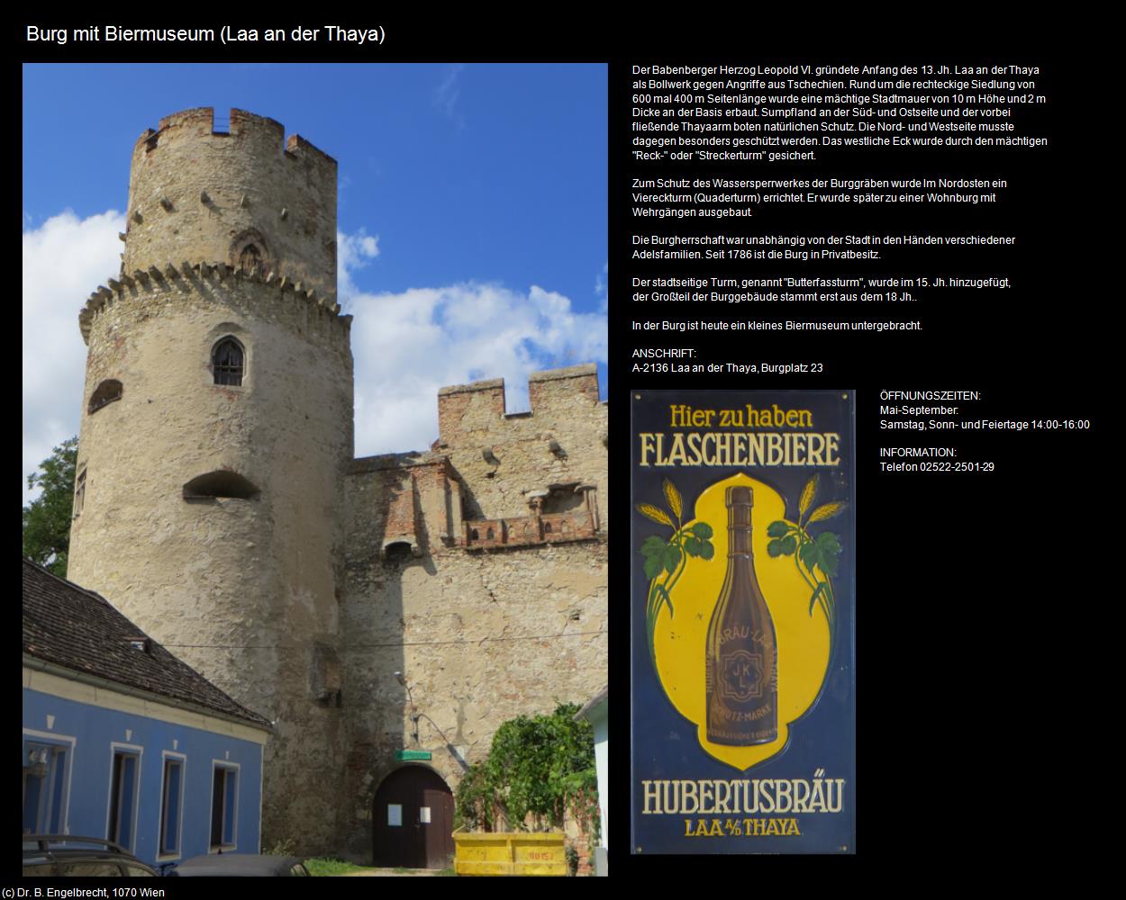 Burg mit Biermuseum (Laa an der Thaya) in Kulturatlas-NIEDERÖSTERREICH