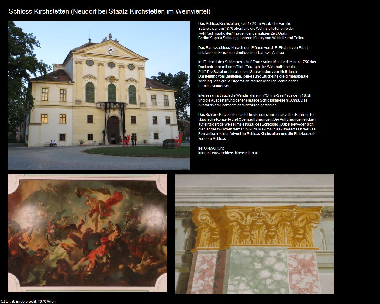 Schloss Kirchstetten (Kirchstetten im Weinviertel/Neudorf bei Staatz) in Kulturatlas-NIEDERÖSTERREICH