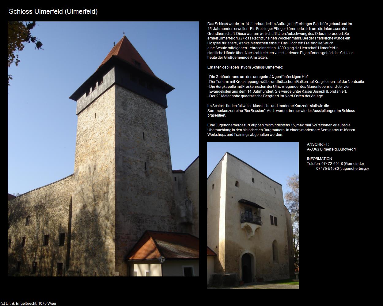 Schloss Ulmerfeld (Ulmerfeld-Hausmening) in Kulturatlas-NIEDERÖSTERREICH
