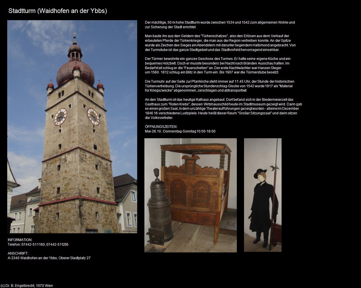 Stadtturm (Waidhofen an der Ybbs) in Kulturatlas-NIEDERÖSTERREICH