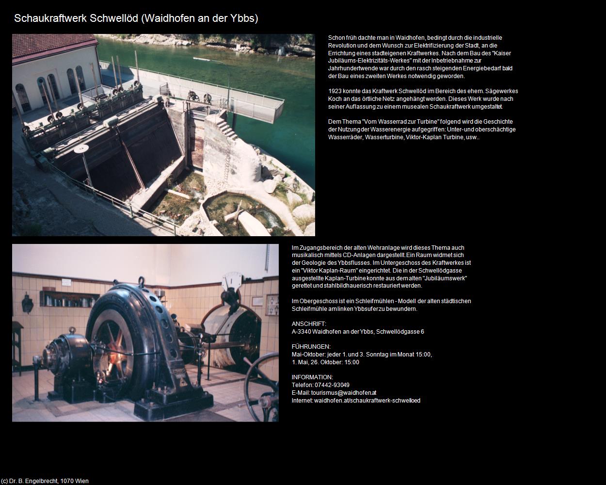 Schaukraftwerk Schwellöd (Waidhofen an der Ybbs) in Kulturatlas-NIEDERÖSTERREICH