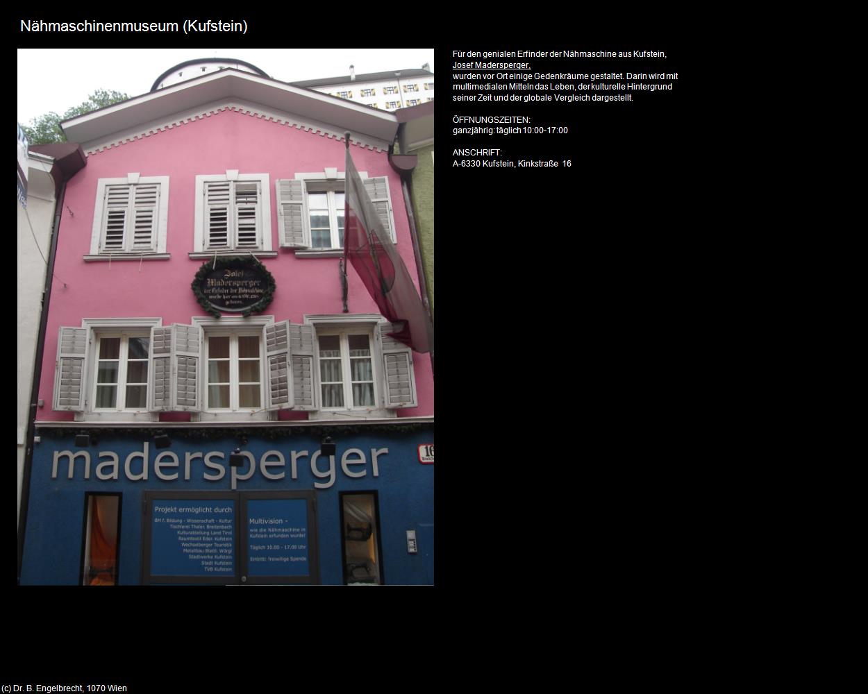 N&auml;hmaschinenmuseum (Kufstein) in Kulturatlas-TIROL(c)B.Engelbrecht