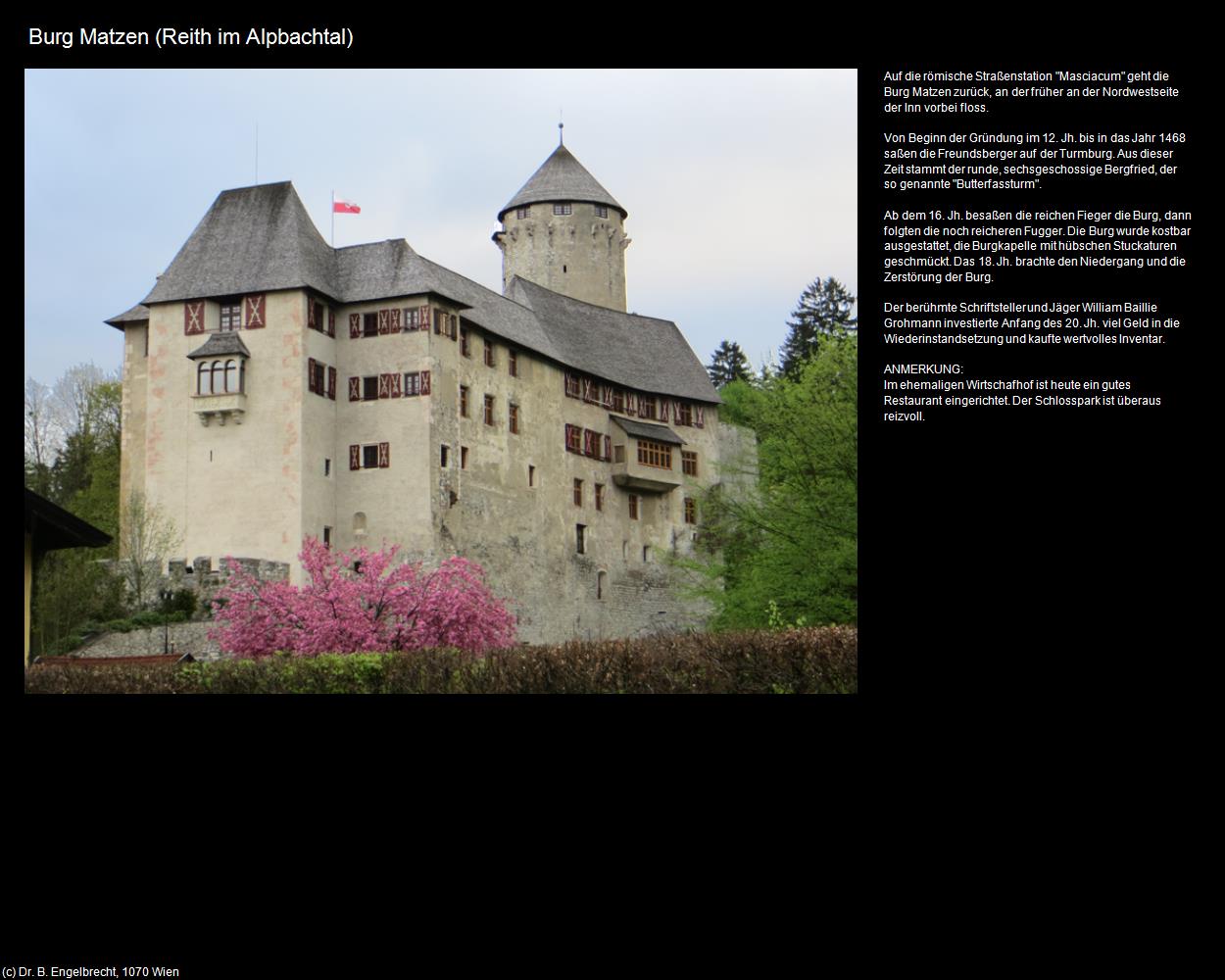Burg Matzen (Reith im Alpbachtal) in Kulturatlas-TIROL