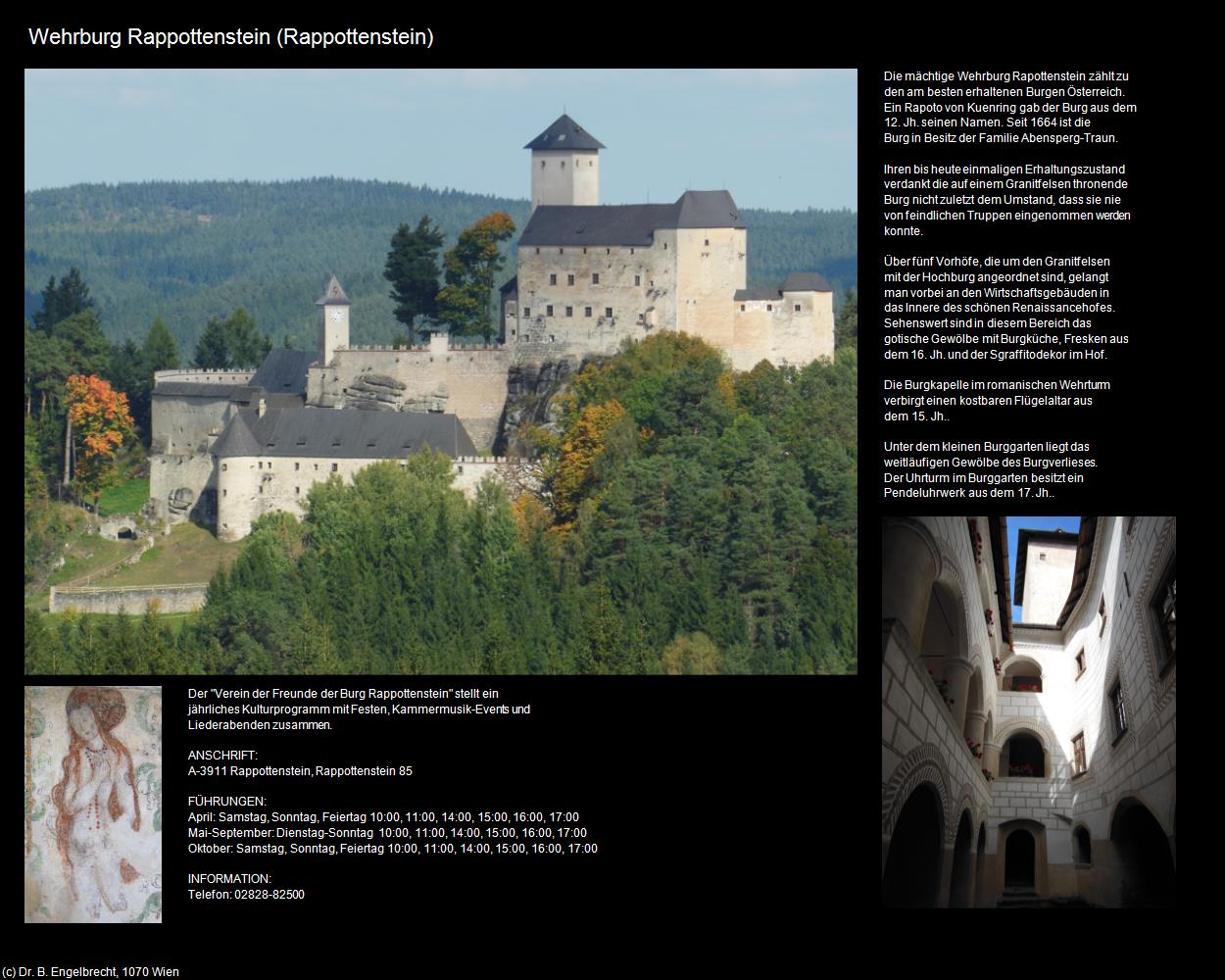 Wehrburg Rappottenstein (Rappottenstein) in Kulturatlas-NIEDERÖSTERREICH