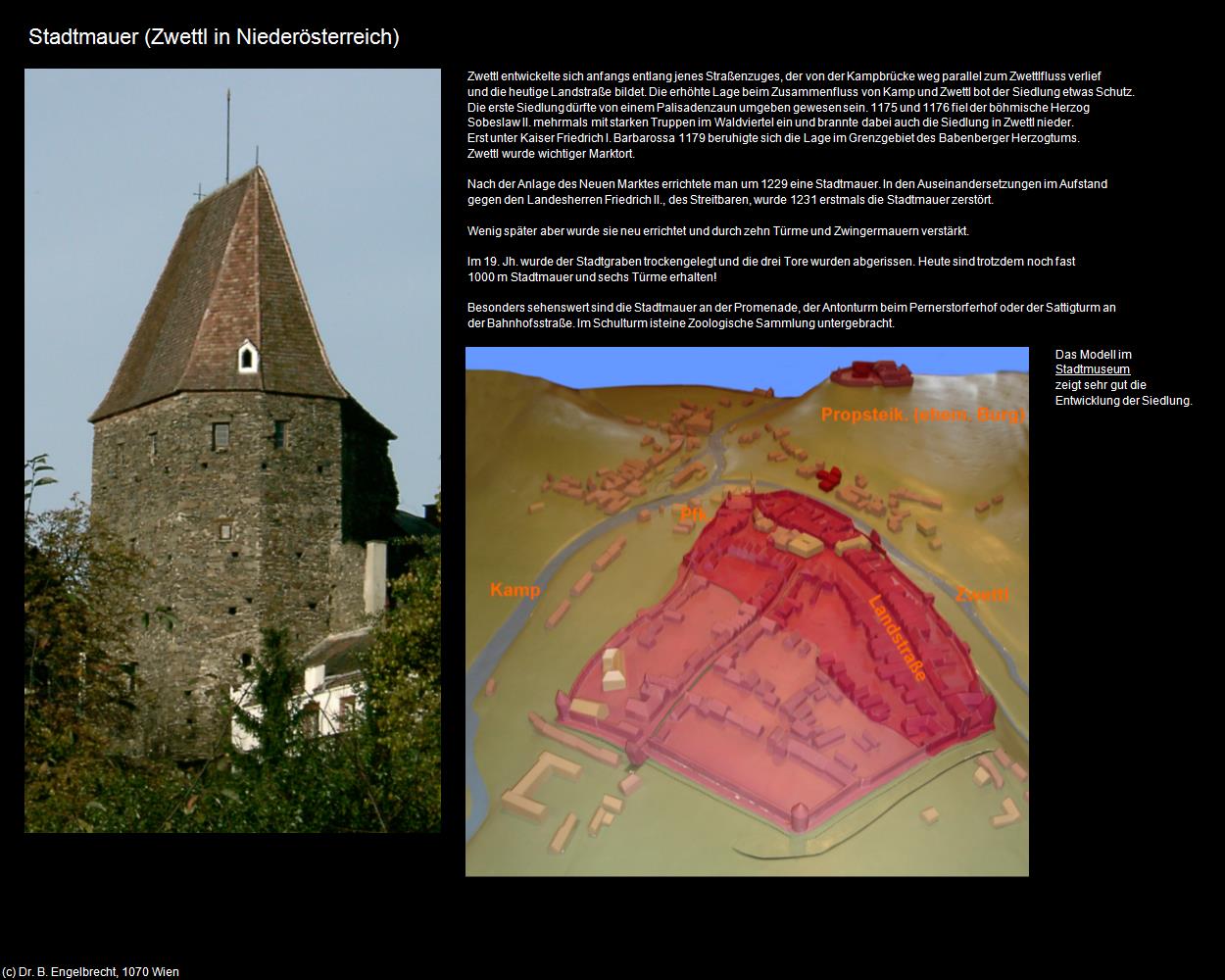 Stadtmauer (Zwettl in Niederösterreich) in Kulturatlas-NIEDERÖSTERREICH(c)B.Engelbrecht