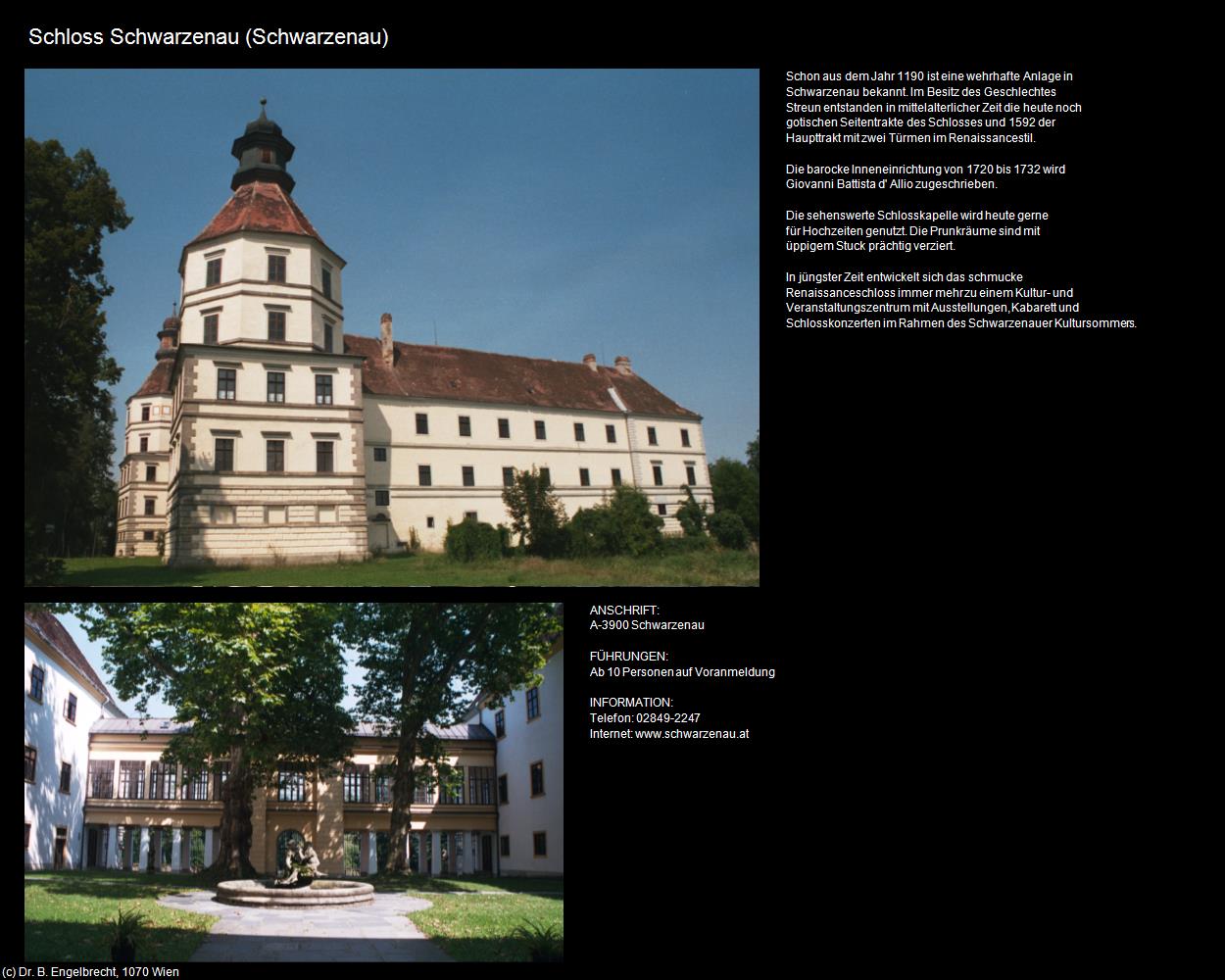 Schloss Schwarzenau (Schwarzenau) in Kulturatlas-NIEDERÖSTERREICH