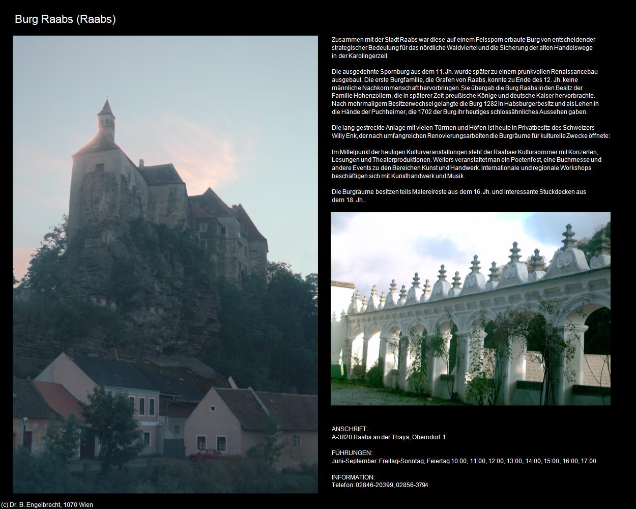 Burg Raabs (Raabs an der Thaya) in Kulturatlas-NIEDERÖSTERREICH