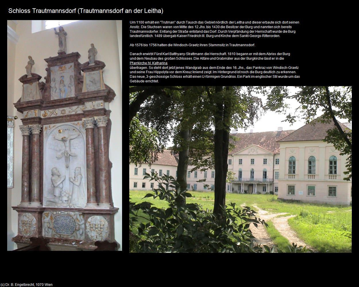 Schloss Trautmannsdorf (Trautmannsdorf an der Leitha) in Kulturatlas-NIEDERÖSTERREICH(c)B.Engelbrecht