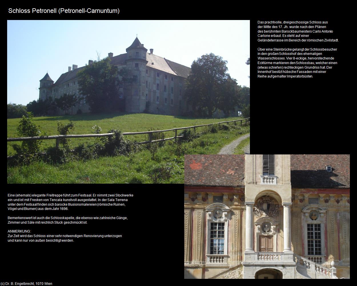 Schloss Petronell (Petronell-Carnuntum) in Kulturatlas-NIEDERÖSTERREICH