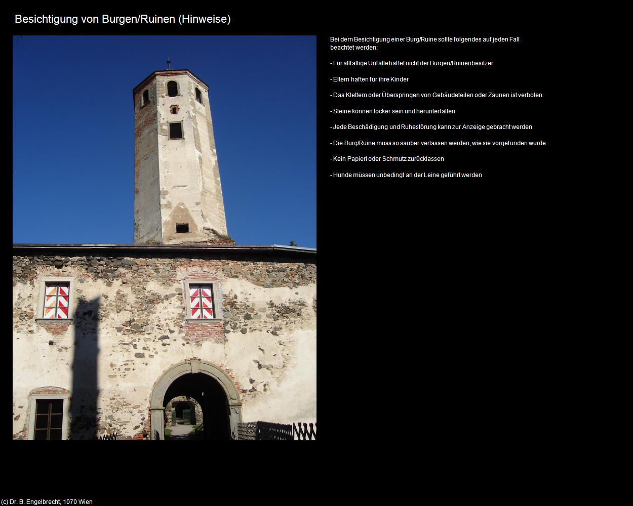 Besichtigen von Burgen und Ruinen (+Allgemeines) in Kulturatlas-NIEDERÖSTERREICH