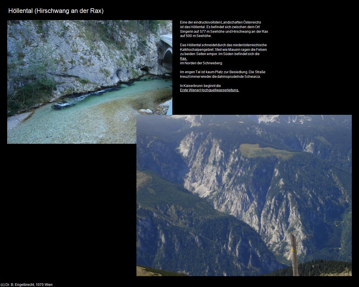 Höllental (Rax/Reichenau an der Rax) in Kulturatlas-NIEDERÖSTERREICH(c)B.Engelbrecht