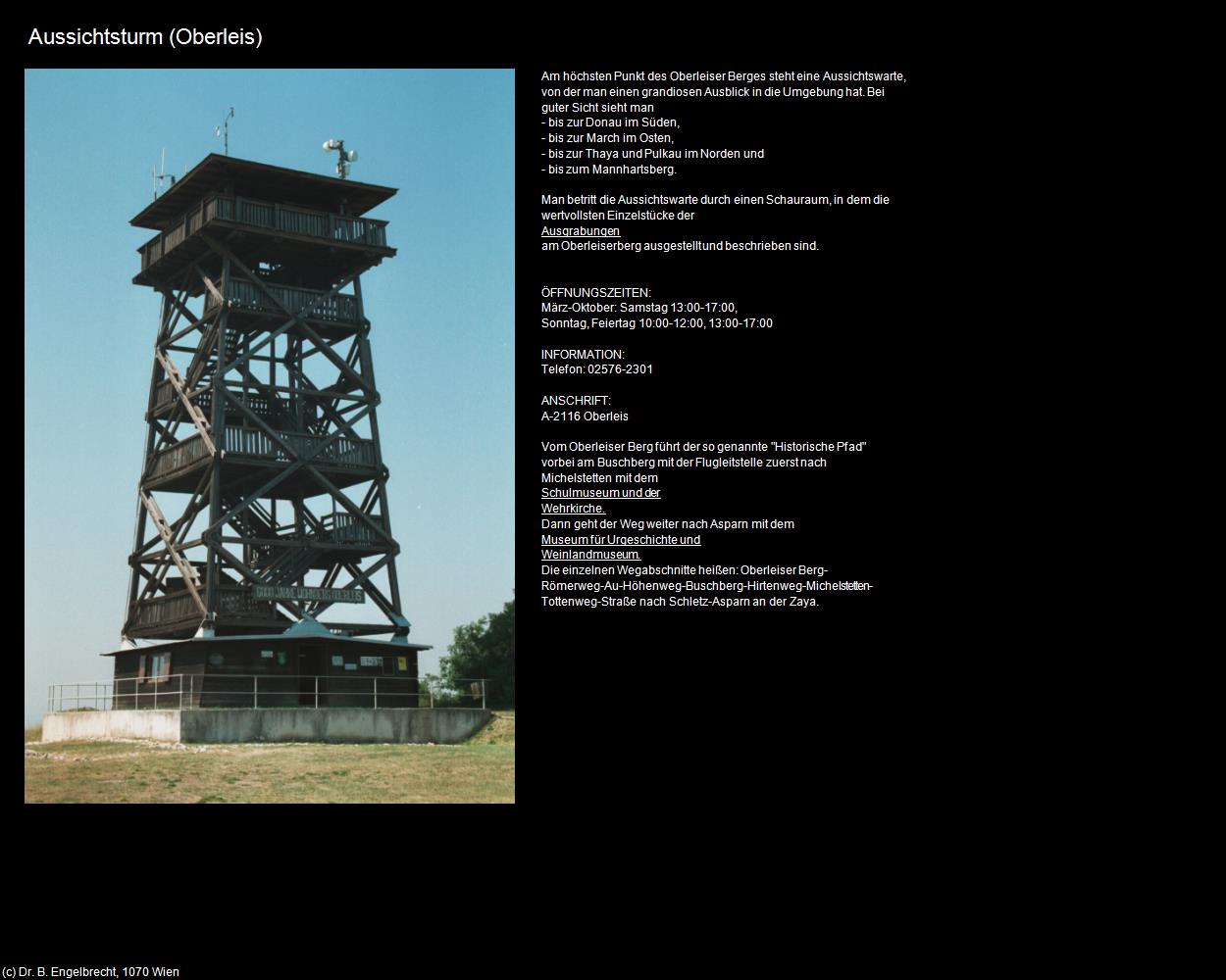 Aussichtsturm (Oberleis) in Kulturatlas-NIEDERÖSTERREICH(c)B.Engelbrecht