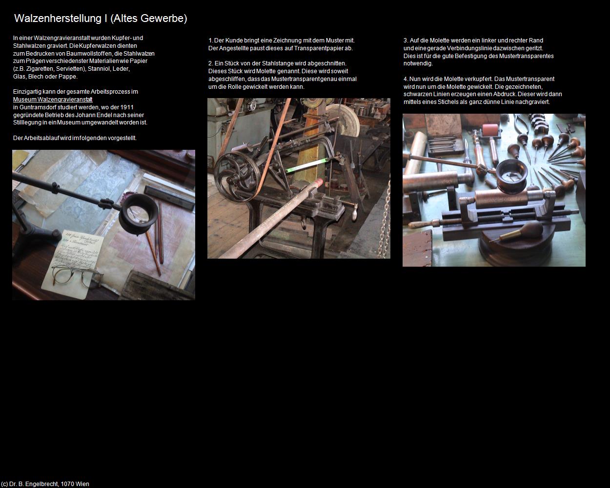 Walzen-Herstellung I (Guntramsdorf) in Kulturatlas-NIEDERÖSTERREICH(c)B.Engelbrecht