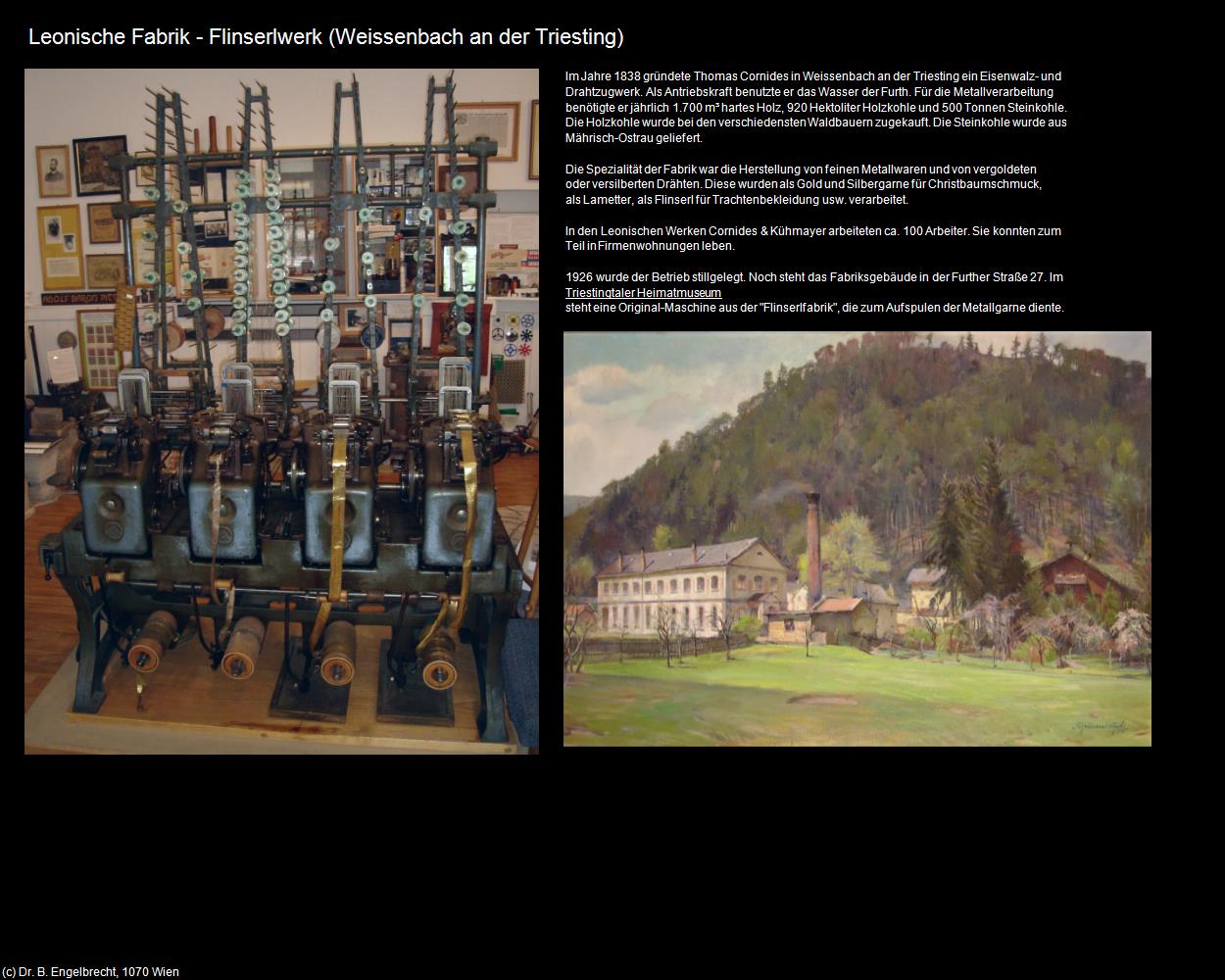 Leonische Fabrik - Flinserlwerk (Weissenbach an der Triesting) in Kulturatlas-NIEDERÖSTERREICH(c)B.Engelbrecht