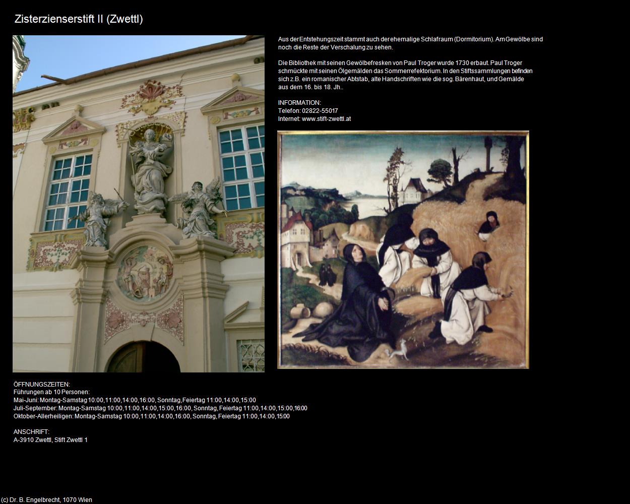 Zisterzienserstift II (Zwettl Stift/Zwettl) in Kulturatlas-NIEDERÖSTERREICH