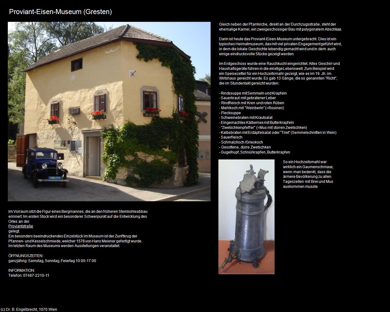 Proviant-Eisen-Museum (Gresten) in Kulturatlas-NIEDERÖSTERREICH(c)B.Engelbrecht