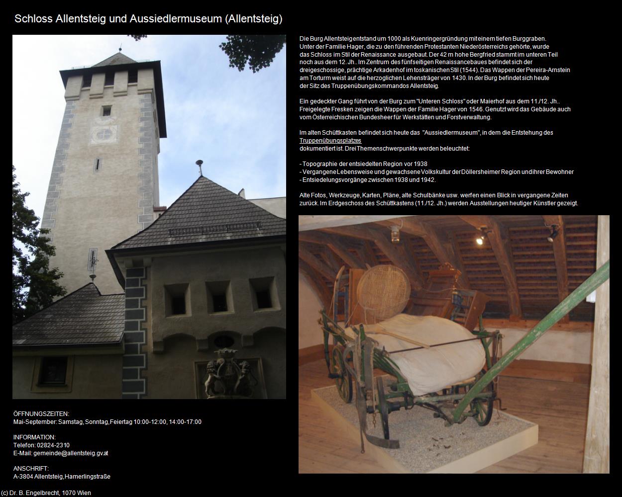 Schloss Allentsteig und Aussiedlermuseum (Allentsteig) in Kulturatlas-NIEDERÖSTERREICH(c)B.Engelbrecht