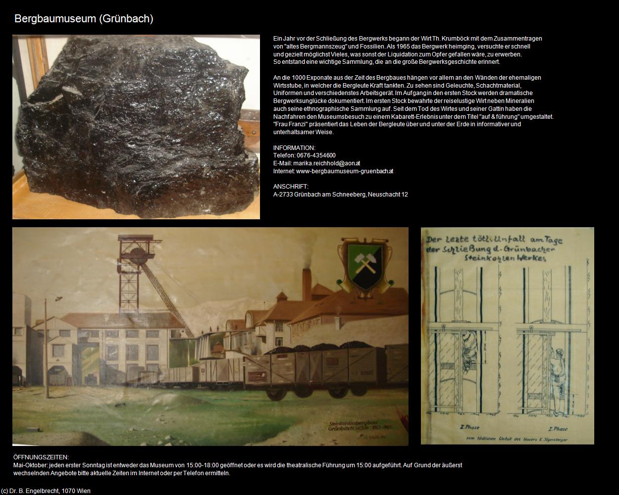 Bergbaumuseum (Grünbach) in Kulturatlas-NIEDERÖSTERREICH