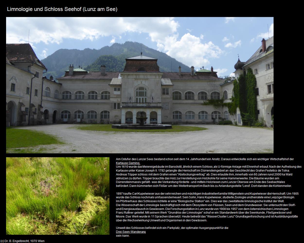 Limnologie und Schloss Seehof (Lunz am See) in Kulturatlas-NIEDERÖSTERREICH(c)B.Engelbrecht