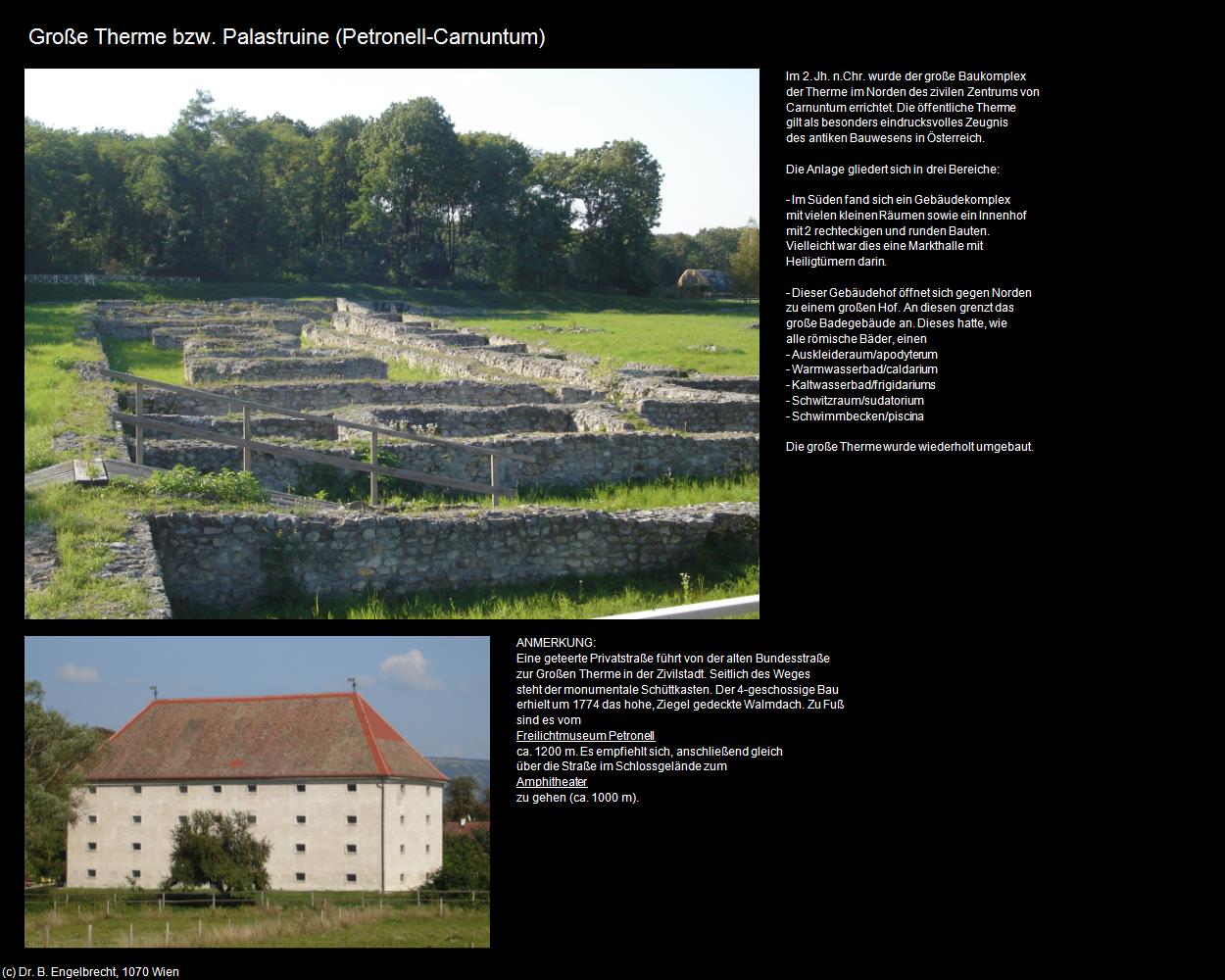 Große Therme/Palastruine (Petronell-Carnuntum) in Kulturatlas-NIEDERÖSTERREICH(c)B.Engelbrecht