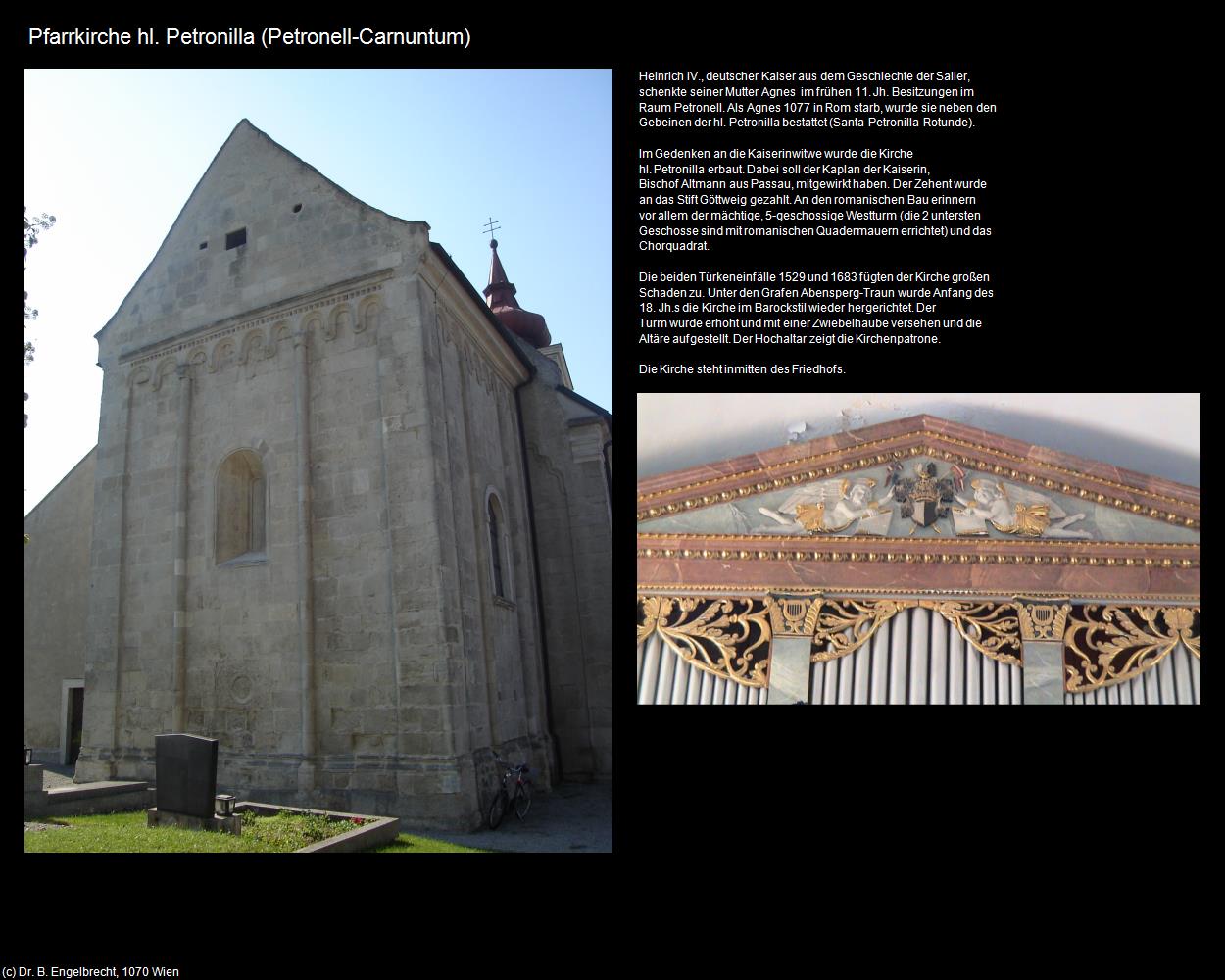 Pfk. hl. Petronilla (Petronell-Carnuntum) in Kulturatlas-NIEDERÖSTERREICH