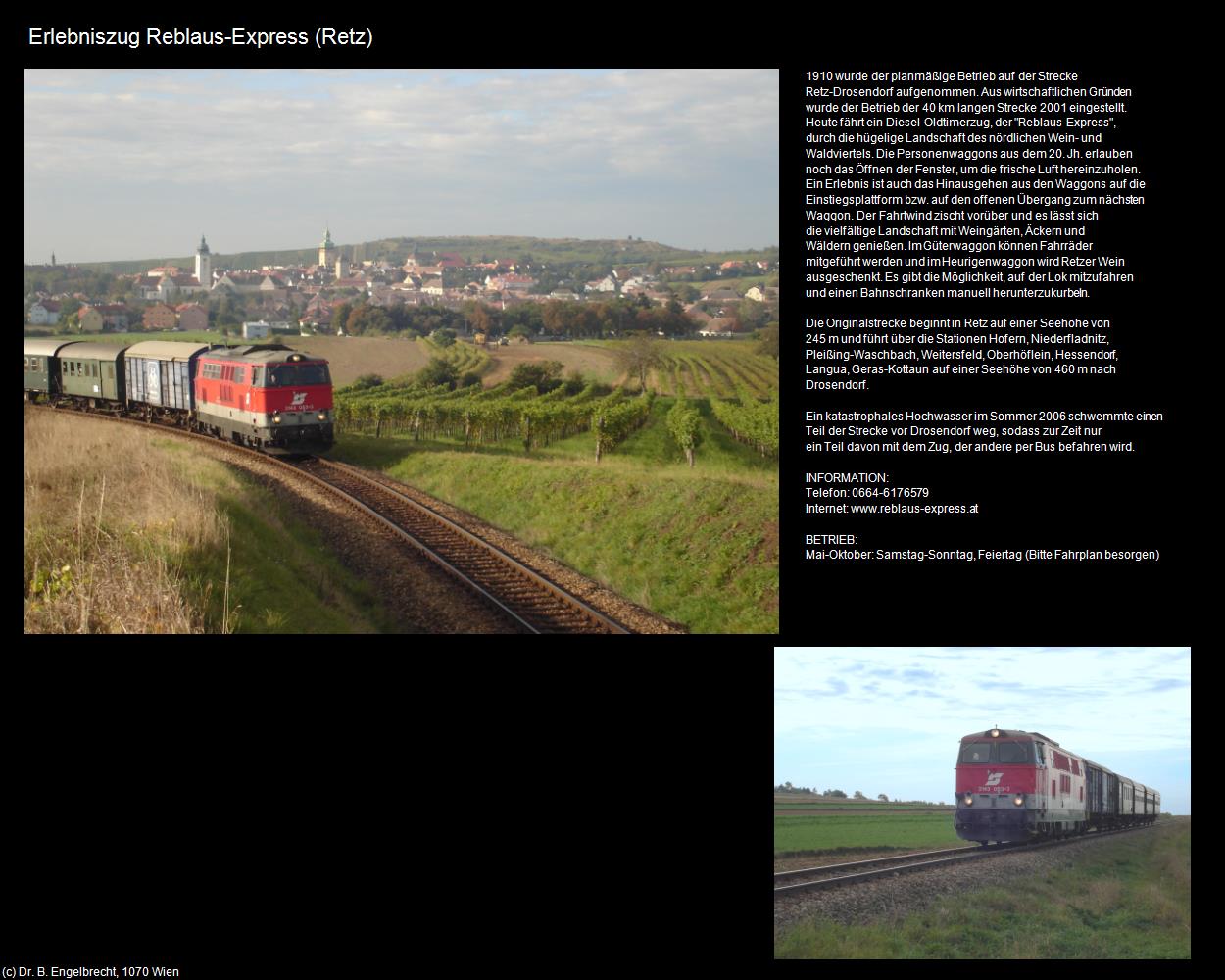 Reblaus-Express (Retz) in Kulturatlas-NIEDERÖSTERREICH
