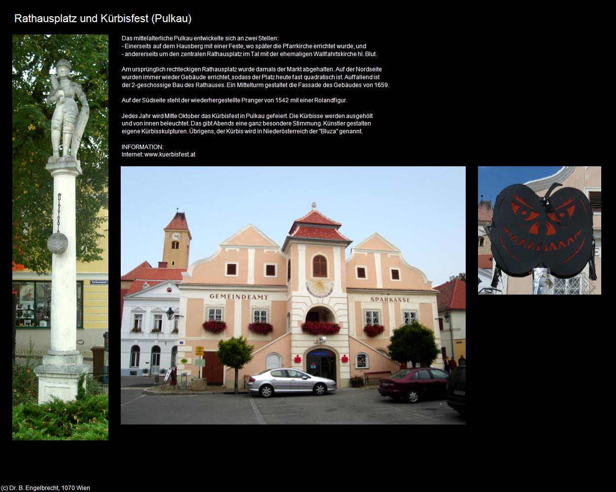 Rathausplatz und Kürbisfest (Pulkau) in Kulturatlas-NIEDERÖSTERREICH