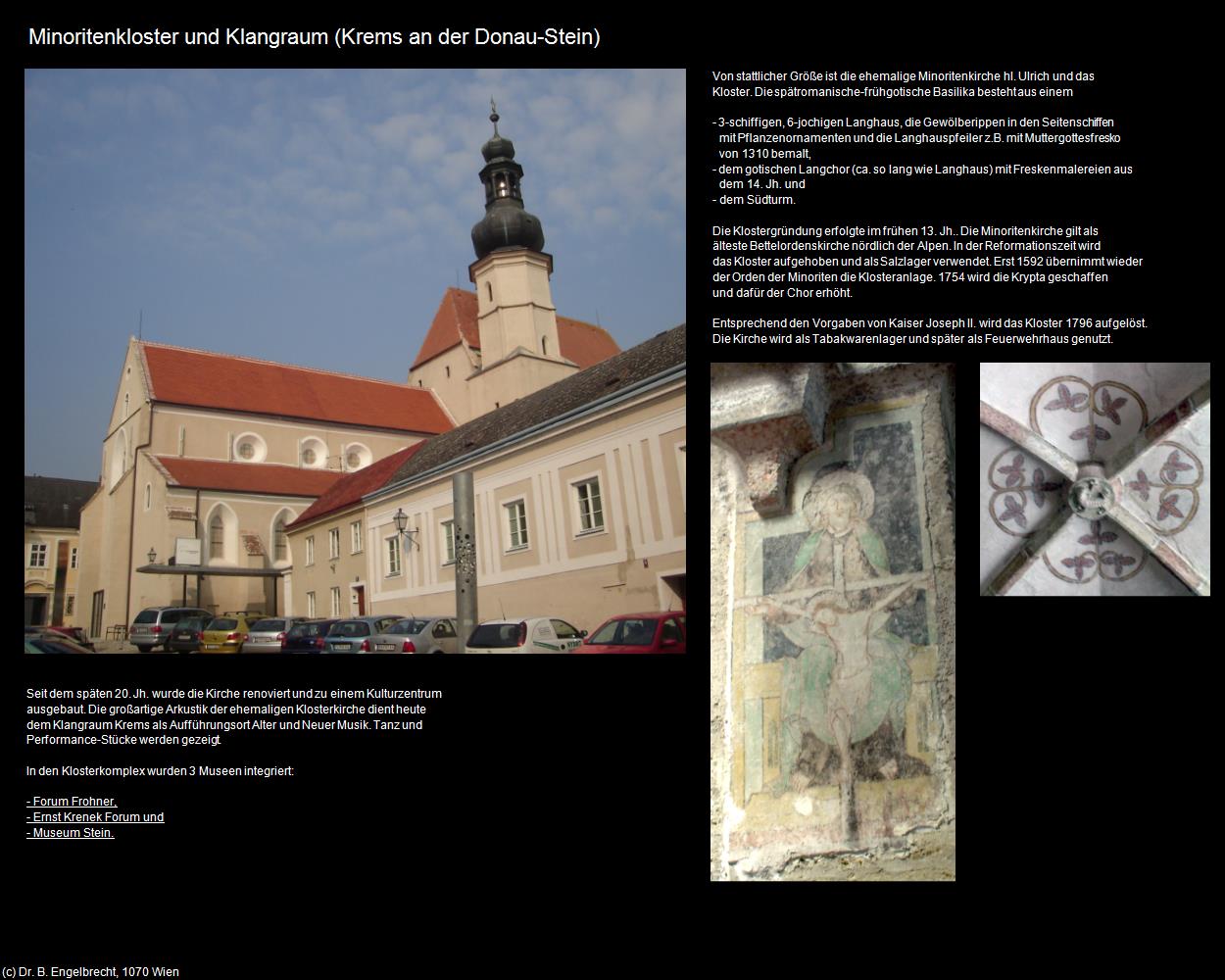 Minoritenkloster und Klangraum (Stein) (Krems an der Donau) in Kulturatlas-NIEDERÖSTERREICH(c)B.Engelbrecht