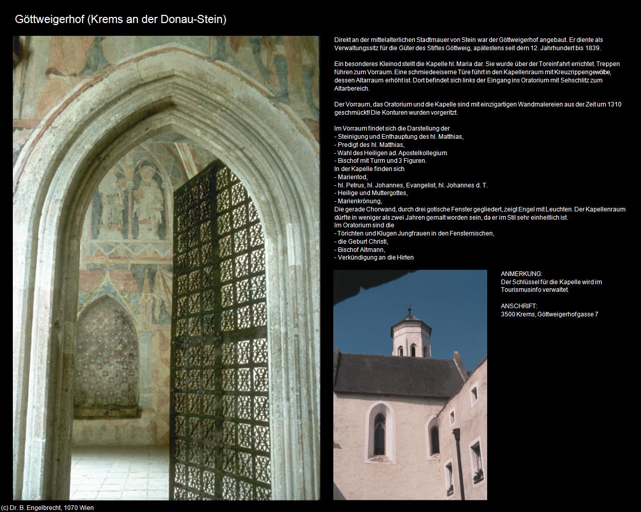 Göttweigerhof (Stein) (Krems an der Donau) in Kulturatlas-NIEDERÖSTERREICH